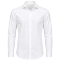 Premium Tailored Cotton Dress Shirt – White | KIIHGOUB