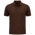 Premium Piqué Cotton Polo Shirt – Chocolate Brown | KIIHGOUB